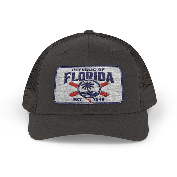 Signature Embroidered Trucker Snapback Cap