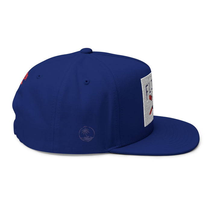 Florida Palm Beach Embroidered Flat Bill Cap