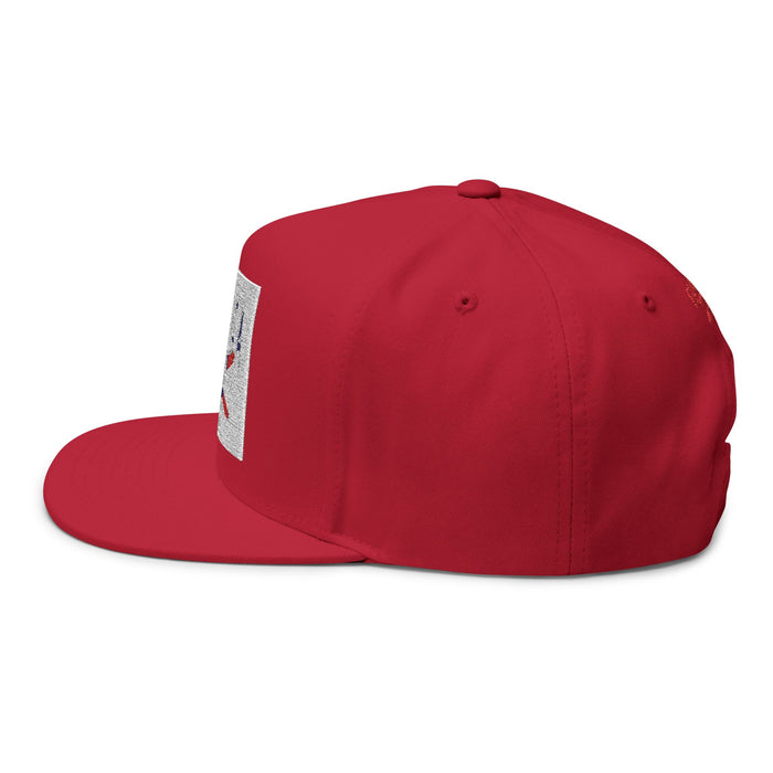 Florida Palm Beach Embroidered Flat Bill Cap