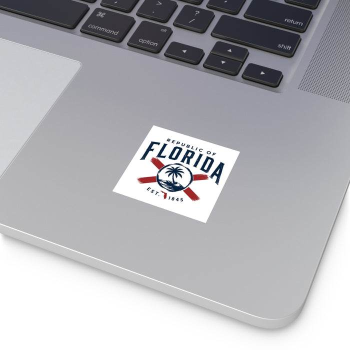 Florida Republic Square Sticker — (Indoor/Outdoor)