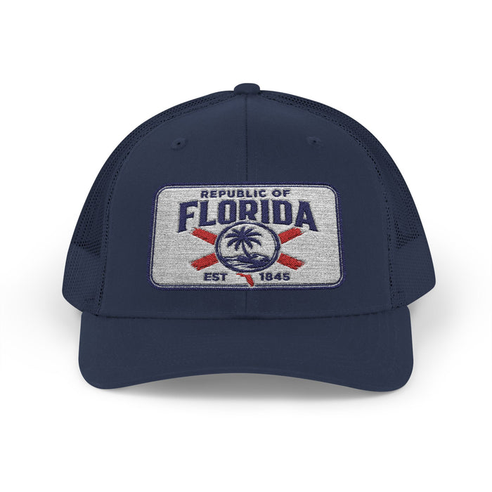 Signature Embroidered Trucker Snapback Cap