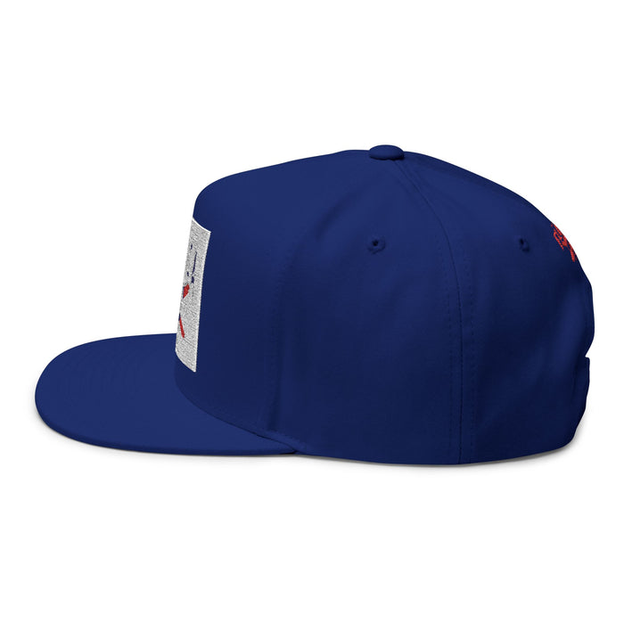 Florida Palm Beach Embroidered Flat Bill Cap