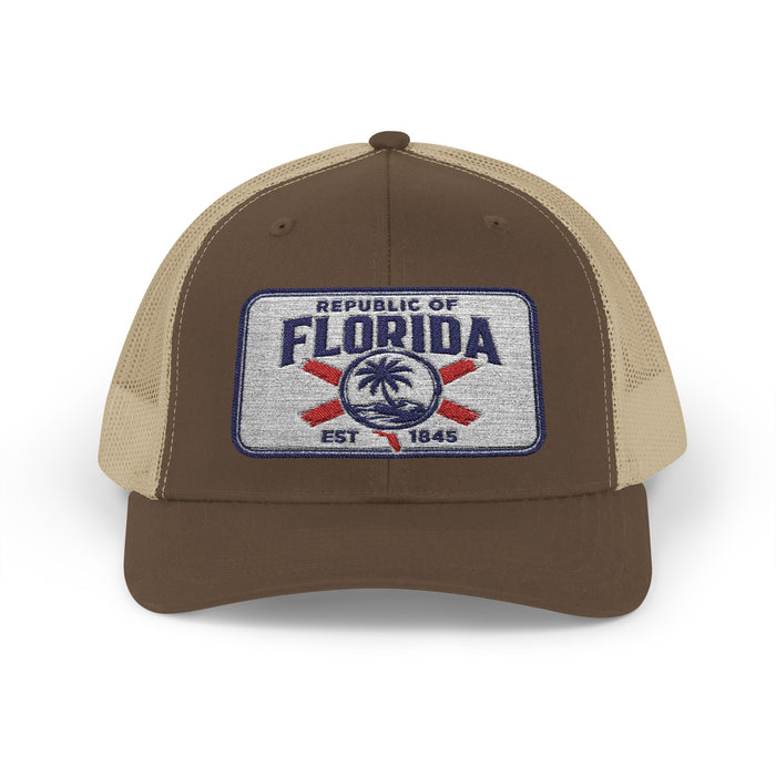 Signature Embroidered Trucker Snapback Cap