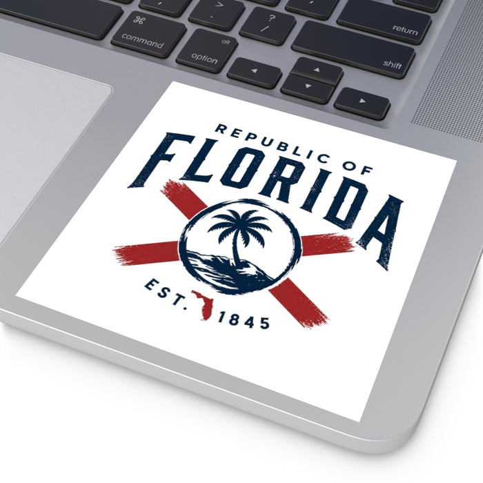 Florida Republic Square Sticker — (Indoor/Outdoor)