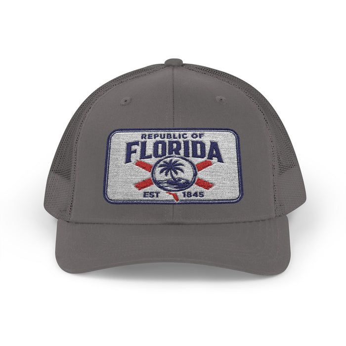 Signature Embroidered Trucker Snapback Cap