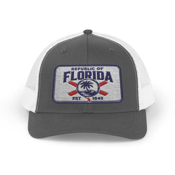 Signature Embroidered Trucker Snapback Cap