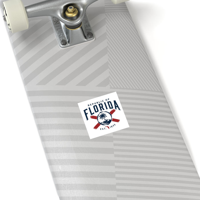 Florida Republic Square Sticker — (Indoor/Outdoor)