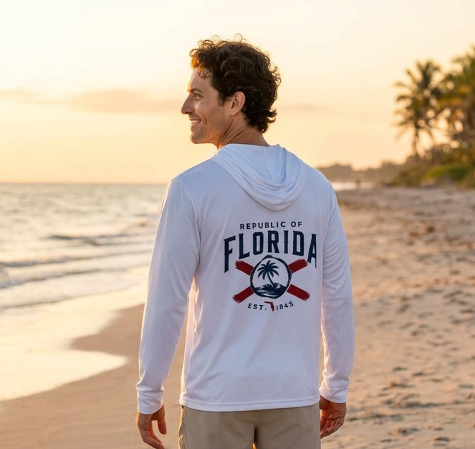 Republic of Florida Long Sleeve Sun Hoodie
