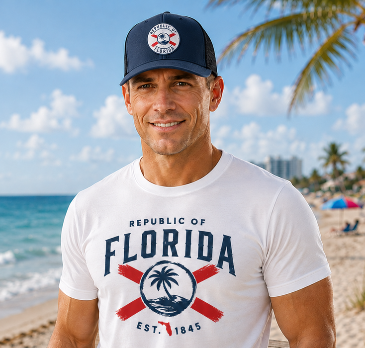 Republic of Florida Heritage Patch Trucker Cap