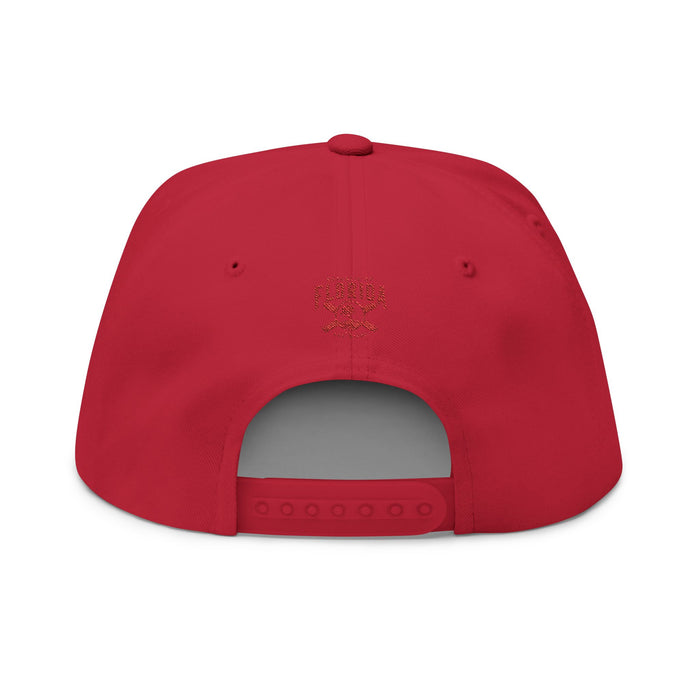 Florida Palm Beach Embroidered Flat Bill Cap