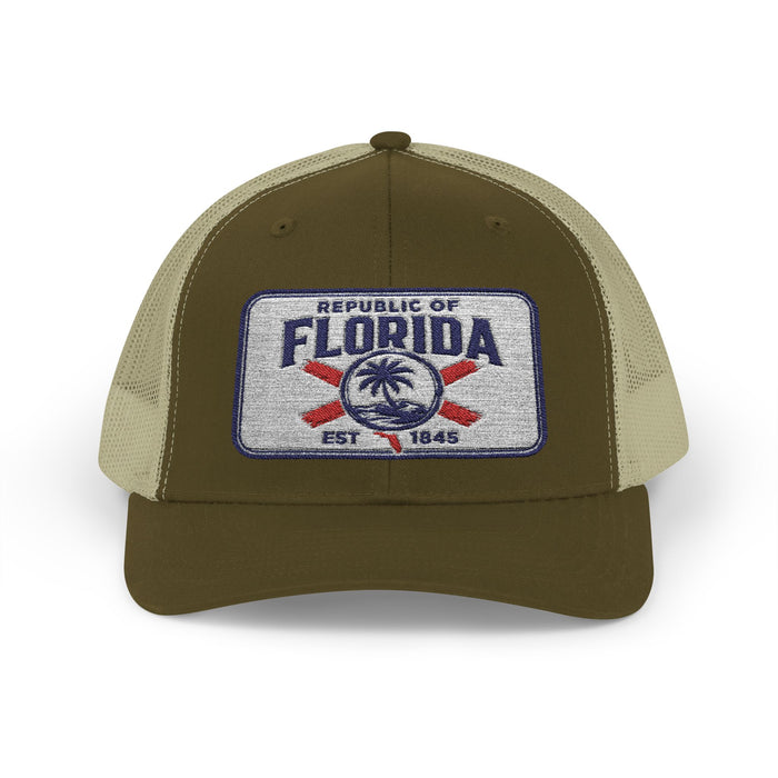 Signature Embroidered Trucker Snapback Cap
