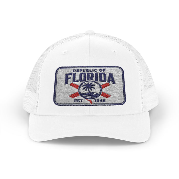 Signature Embroidered Trucker Snapback Cap