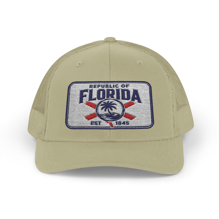 Signature Embroidered Trucker Snapback Cap