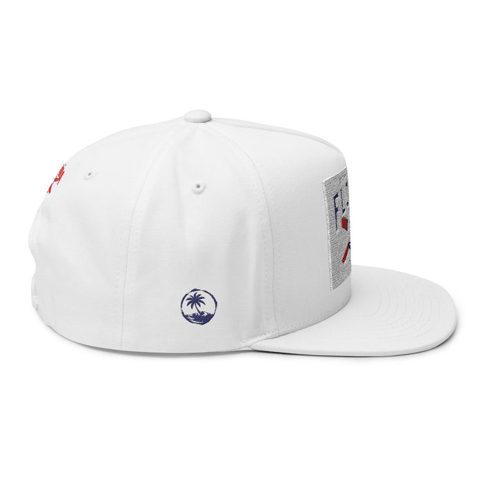 Florida Palm Beach Embroidered Flat Bill Cap