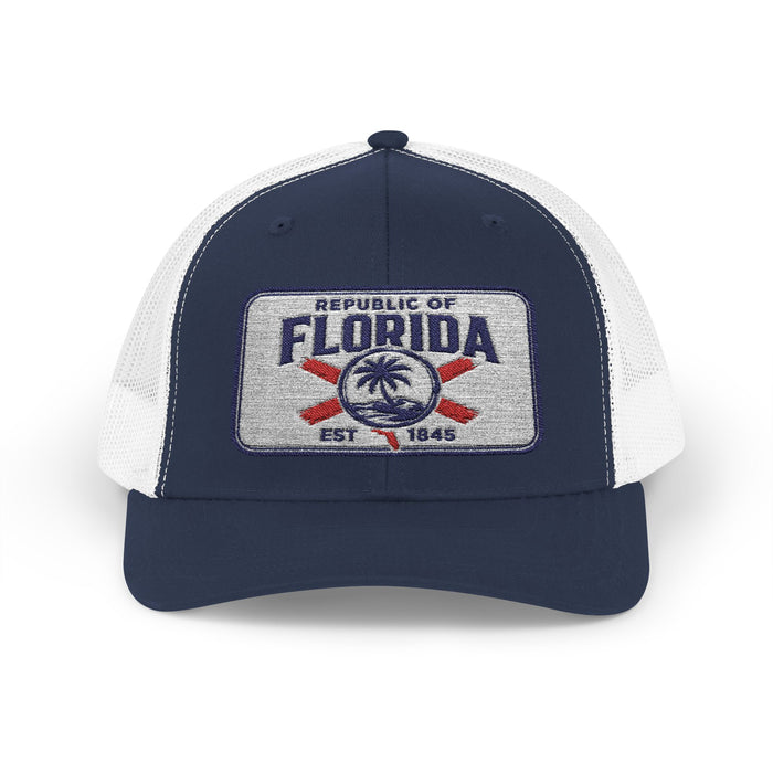Signature Embroidered Trucker Snapback Cap